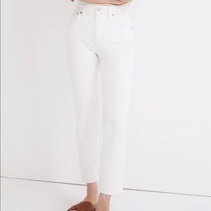 Madewell Perfect Vintage Crop Jean White Size 28